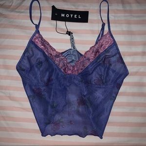Motel Rocks Yenika Top Lilac Size XS